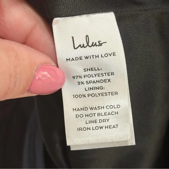 Lulus Effortlessly Sensational NWT size Large Black Satin Backless Maxi Dress - Picture 10 of 13